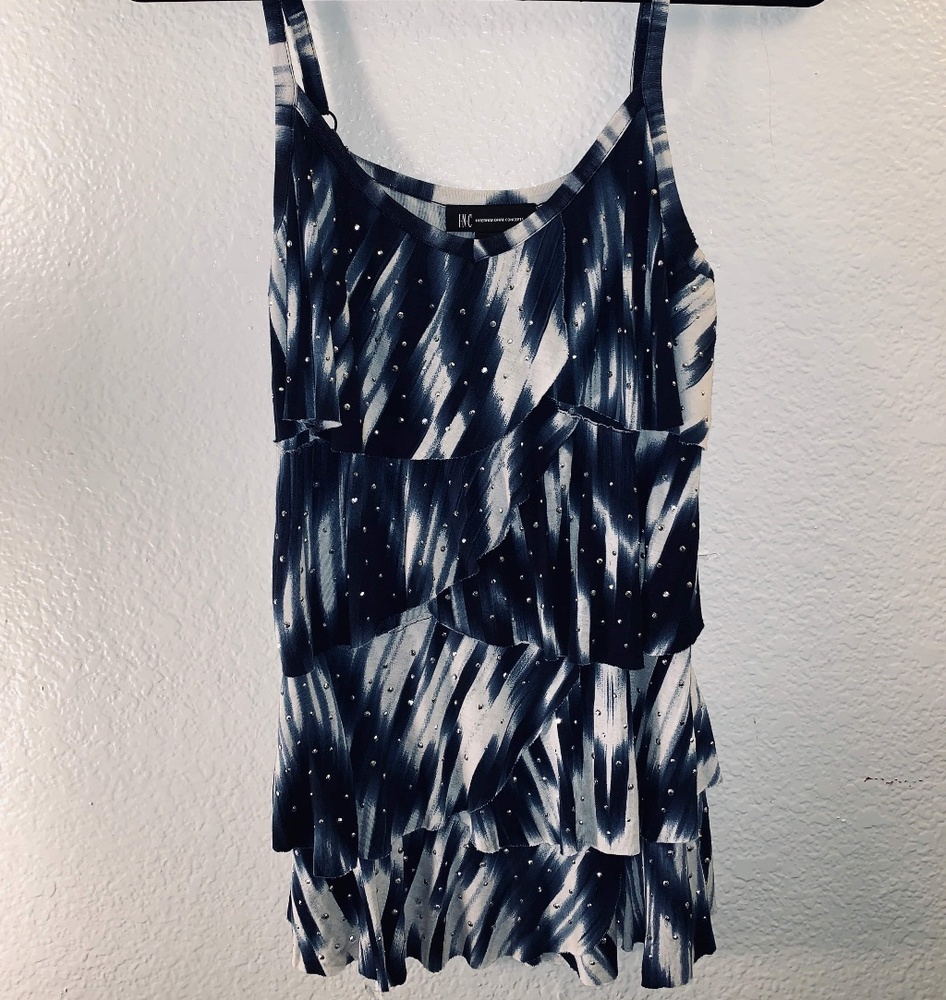 NWOT INC Studded Tie-Dye Tank